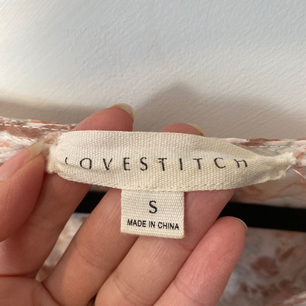 Lovestitch Floral Sheer Flowy Mini Dress Sz Small Boho Romantic Cottage Romantic - Picture 9 of 15